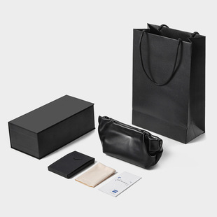 定制logo印云朵包GM太阳眼镜盒墨镜套便携防压皮质收纳盒子软包装