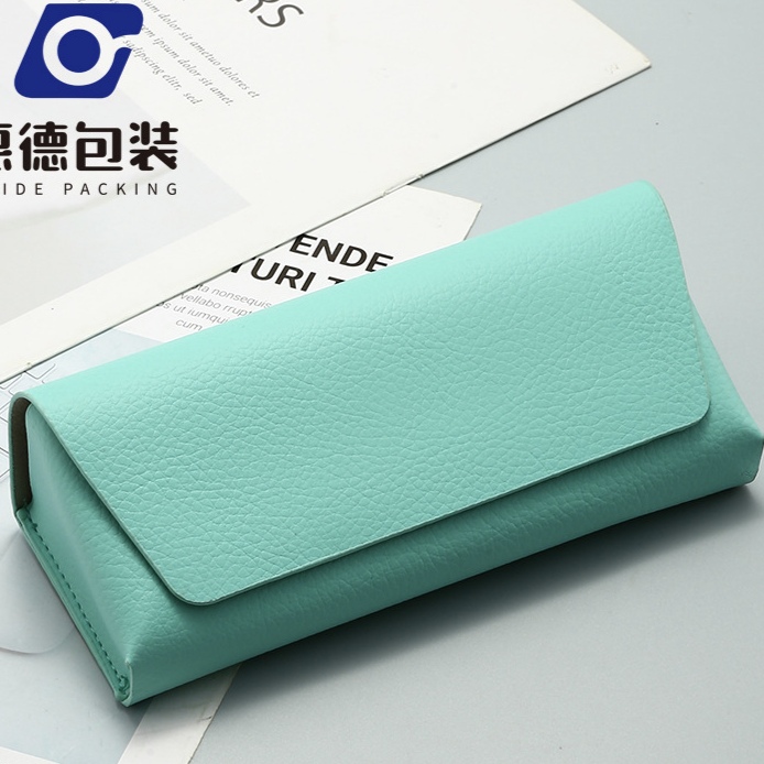 定制logo近视盒太阳眼镜盒子便携抗压墨镜盒轻便男女高档皮质收纳