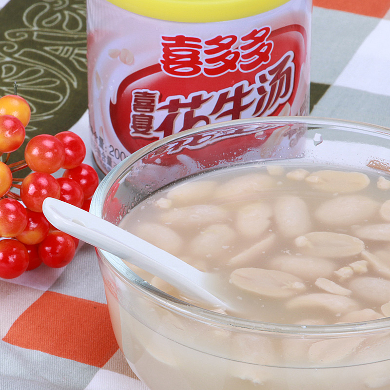 喜多多花生汤特产小吃200gx12罐