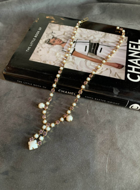 孤品莱茵石短项链颈链