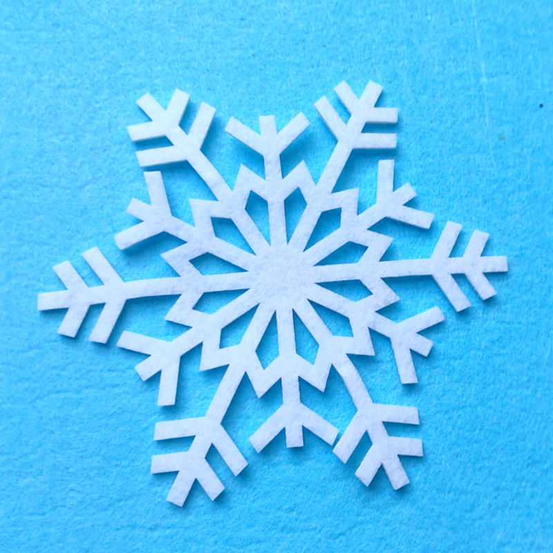 不织布雪花片圣诞挂件装饰品