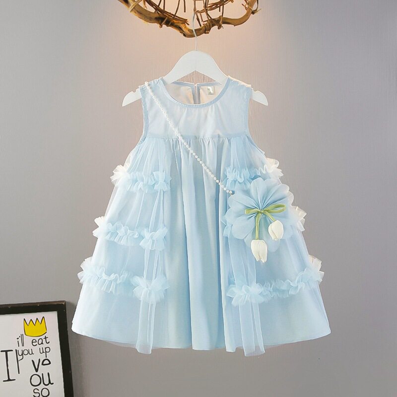 小女孩儿童连衣裙夏2026新款高级感纯棉女宝漂亮夏裙薄款衣服新款