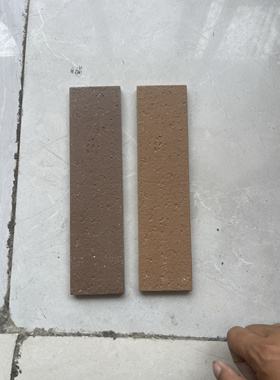 6*24陶土劈开砖咖啡色墙砖土黄色外墙砖别墅外墙复古砖