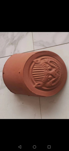 红瓦大猫头大滴水红缸瓦脊瓦封头福字封头陶土红瓦脊瓦