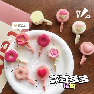 粘钩门后挂墙可爱免打孔挂衣钩挂钥匙家用宿舍办公室强力粘钩 新款