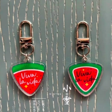 韩剧闪亮西瓜周边同款钥匙扣挂件清雅lavida生命万岁亚克力学生