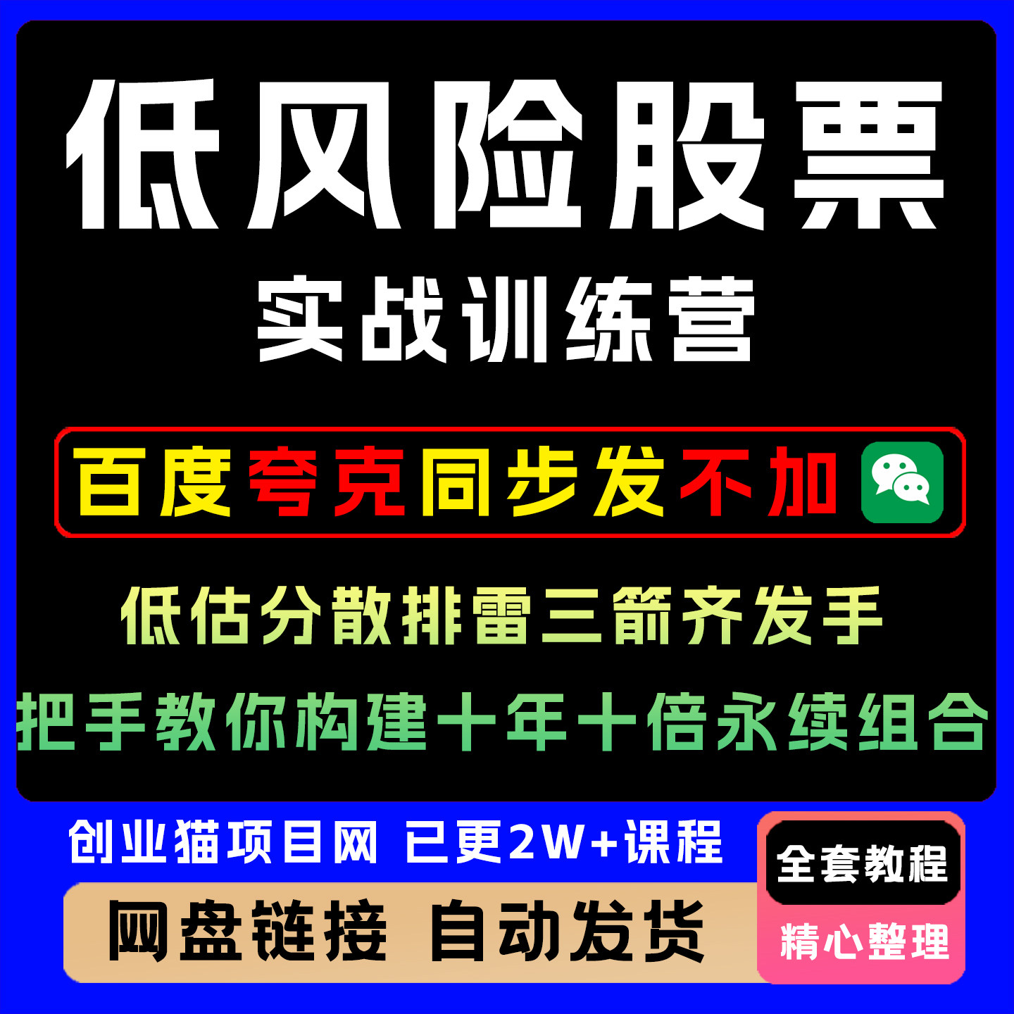低风险股票实战训练营低估分散排雷手把手教你构建十年十倍