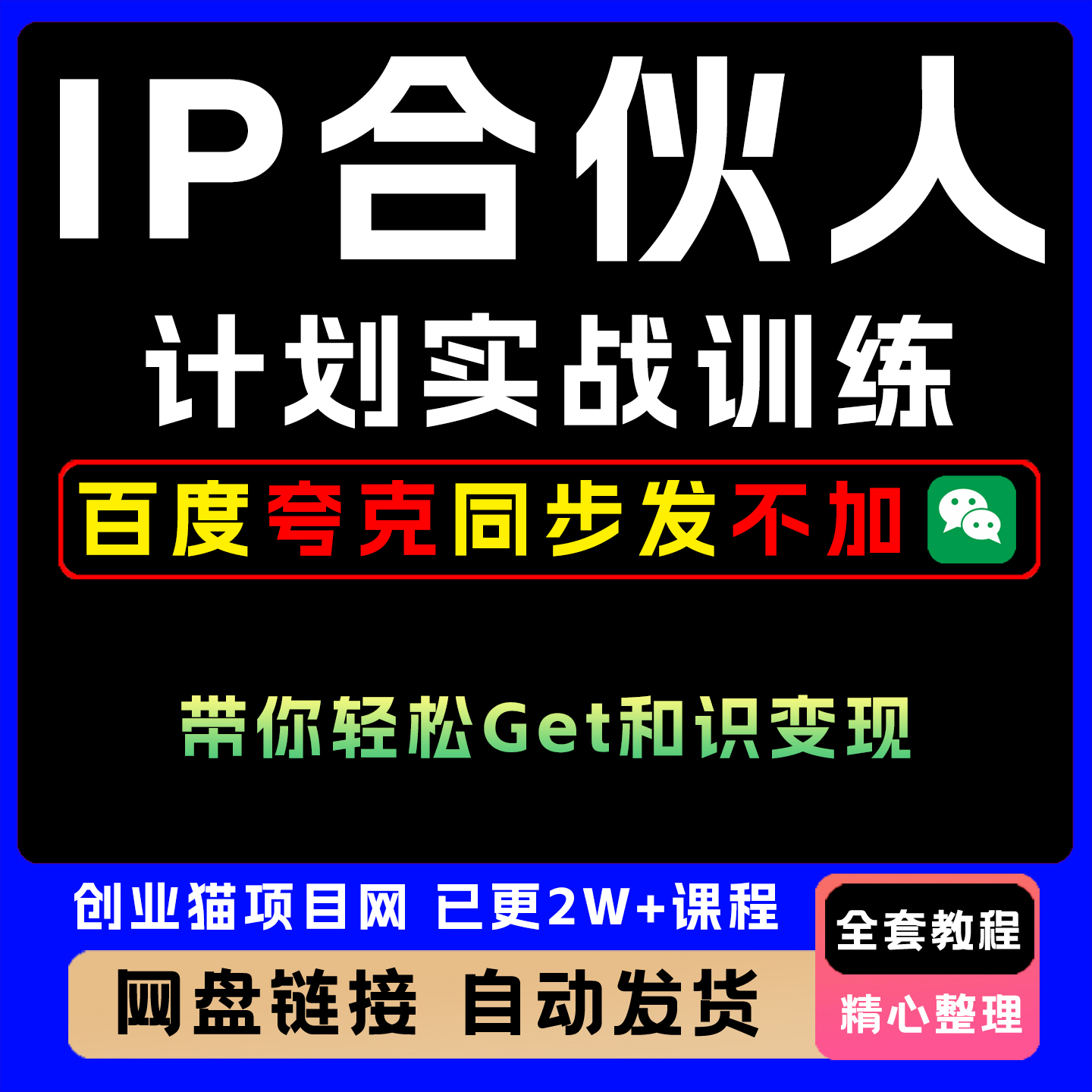 IP合伙人计划实战训练手把手带你轻松Get知识变现
