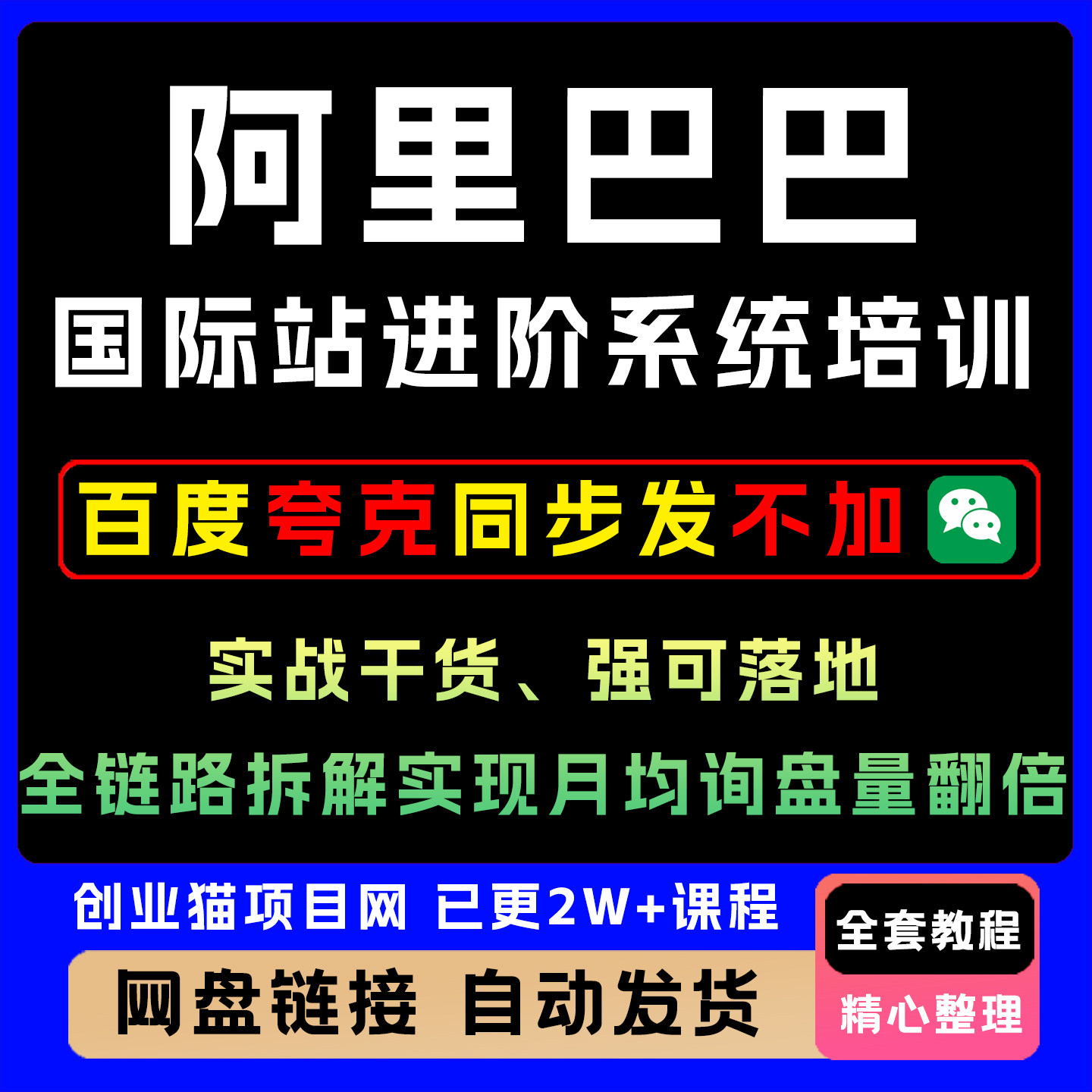 2026阿里巴巴国际站高级进阶系统运营培训精品课程教程视频课项目