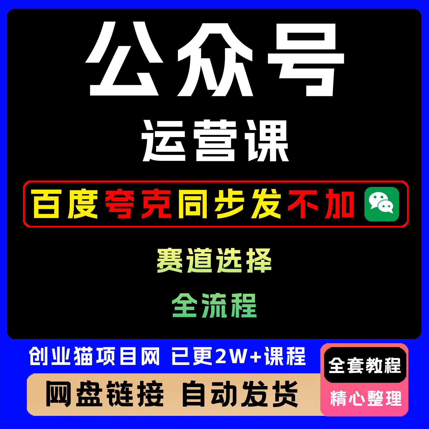 2025年公众号变现课全套视频精讲学习件教学课程项目