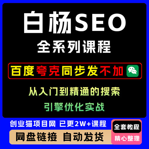2026网站SEO优化视频教程百度推广培训搜索引擎优化实战课程