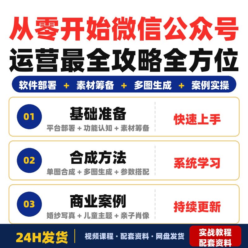 从零开始微信公众号运营最全攻略全方位提升你新媒体运营能力