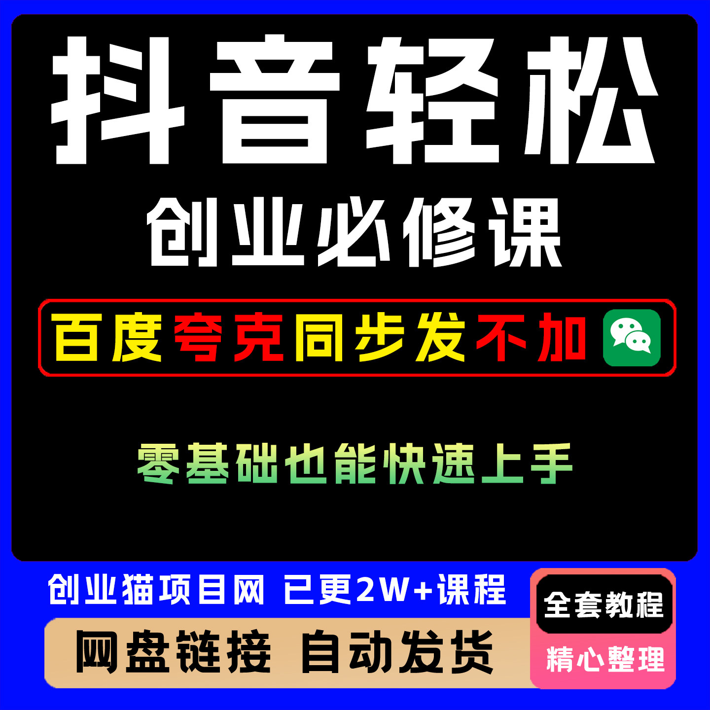 2025年抖音创业必修课零基础教程变现视频课程项目