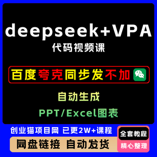 deepseek+VbA代码5分钟自动生成PPT/Excel图表打工人效率翻倍教程