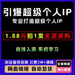 引爆超级个人IP，专业打造超级个人IP 人人自媒体时代