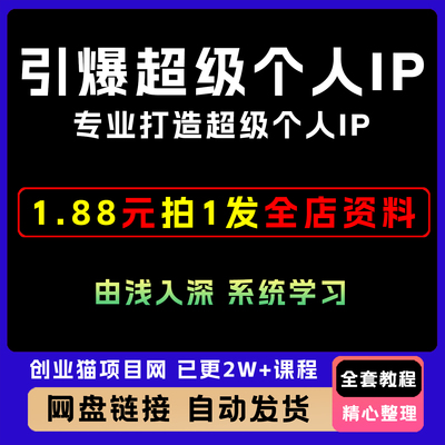 引爆超级个人IP，专业打造超级个人IP 人人自媒体时代