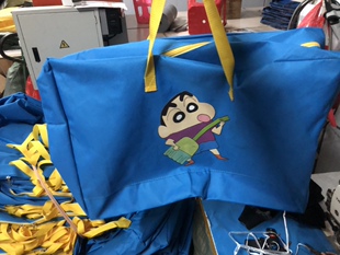 儿童被子收纳袋牛津布600D面料天蓝色小学生防尘袋收纳