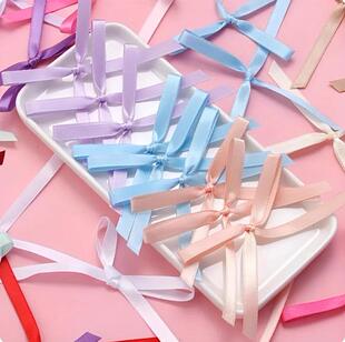 20个网红蛋糕装饰成品丝带蝴蝶结情人节花束装扮婚礼装饰蝴蝶结