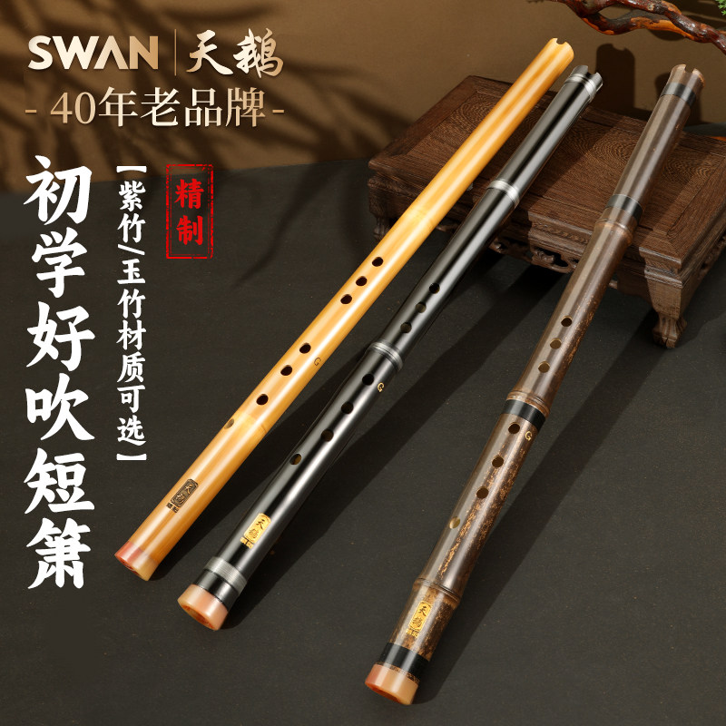 天鹅短箫八孔乐器初学者入门迷你专业紫竹洞箫8孔g调官方旗舰店,乐器/吉他/钢琴/配件,箫,淘宝优惠券,粉丝福利购,淘宝优惠卷