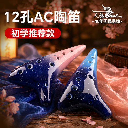 天鹅高颜值陶瓷初学者专用陶笛