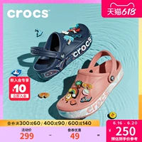 Crocs Кроксы, пляжная обувь, мужские тапочки, тапочки в стиле Crocs, босоножки, для влюбленных, закрытый носок