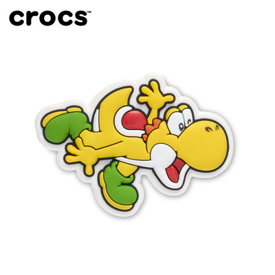 Crocs卡骆驰智必星配件洞洞鞋花 绿色耀西智必星鞋花单粒