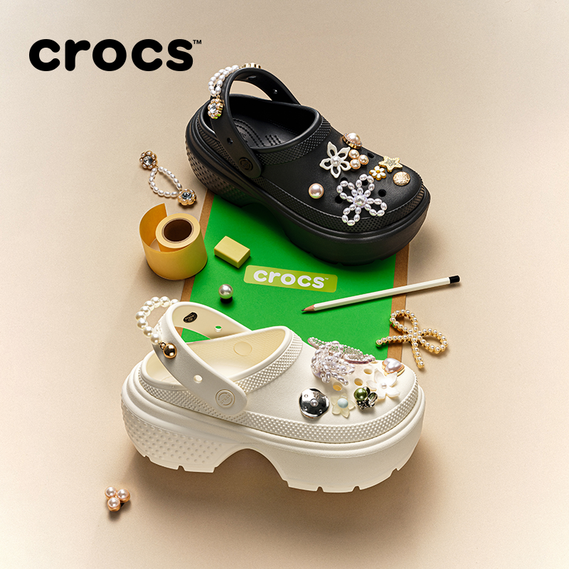 Crocs雪屋洞洞鞋泡芙洞洞鞋