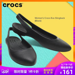 Crocs单鞋女 卡骆驰春季伊芙浅口平底鞋尖头休闲女凉鞋|204955