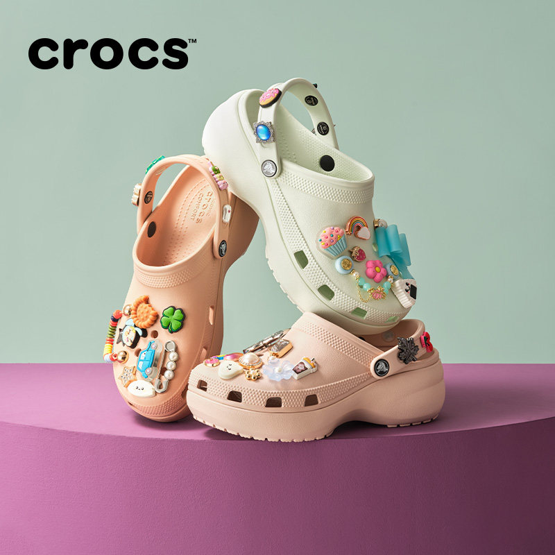 Crocs【天猫惊喜盒】卡骆驰厚底云朵洞洞鞋户外沙滩鞋女鞋|20