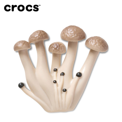 Crocs卡骆驰智必星配件洞洞鞋花 仿真茶树菇