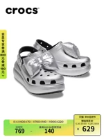Crocs Классические кроксы, тапочки в стиле Crocs с бантиком, пляжная обувь на платформе