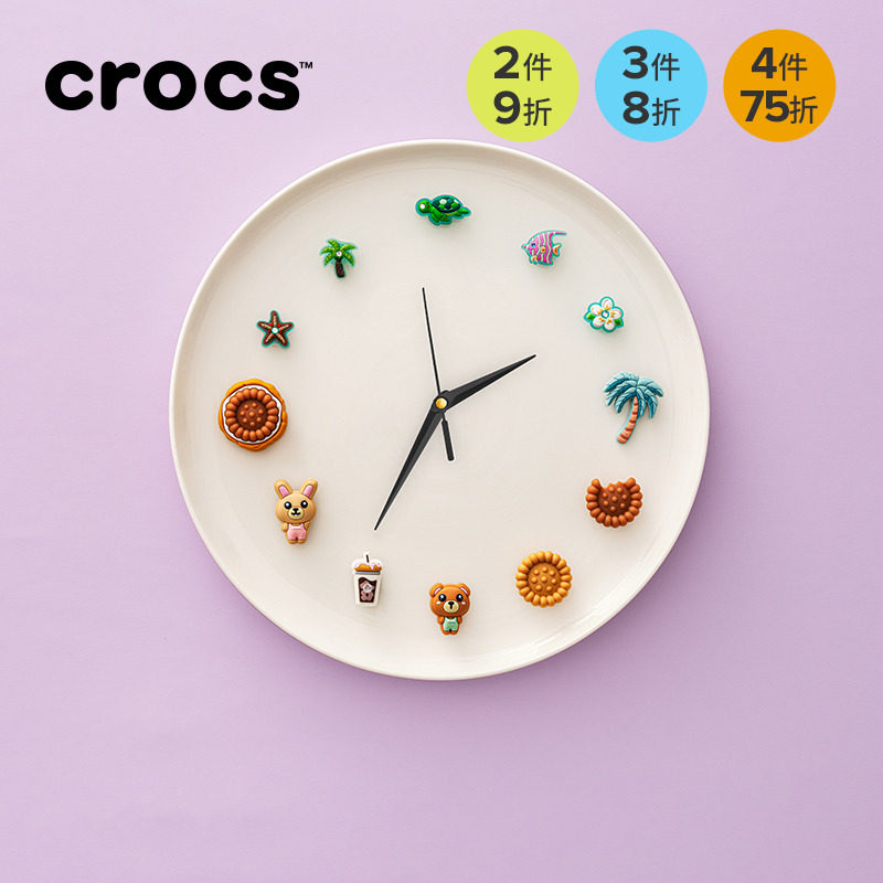 Crocs卡骆驰智必星配件洞洞鞋花 甜味饼干五件套