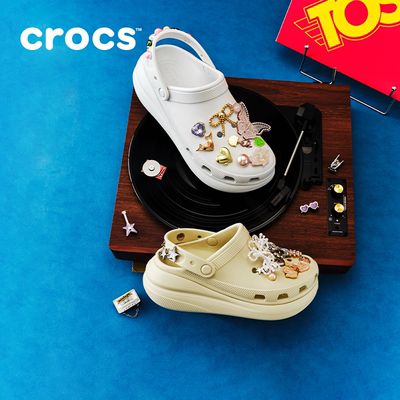 Crocs经典泡芙洞洞鞋沙滩鞋