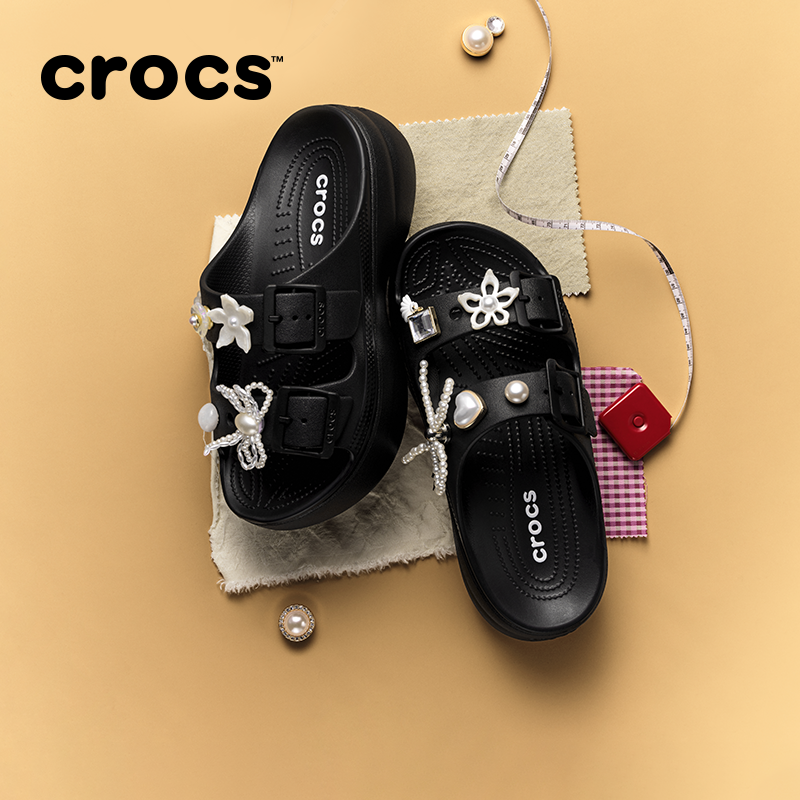 Crocs卡骆驰经典云朵自在女士厚底凉鞋户外拖鞋女鞋|21288