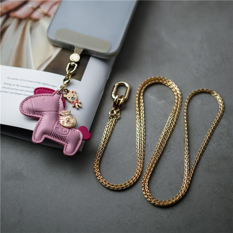 米勒斯手机链斜挎马上有钱长挂绳