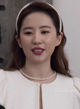 玫瑰的故事刘亦菲同款珍珠项链天然淡水珍珠小米珠高品质S925银扣