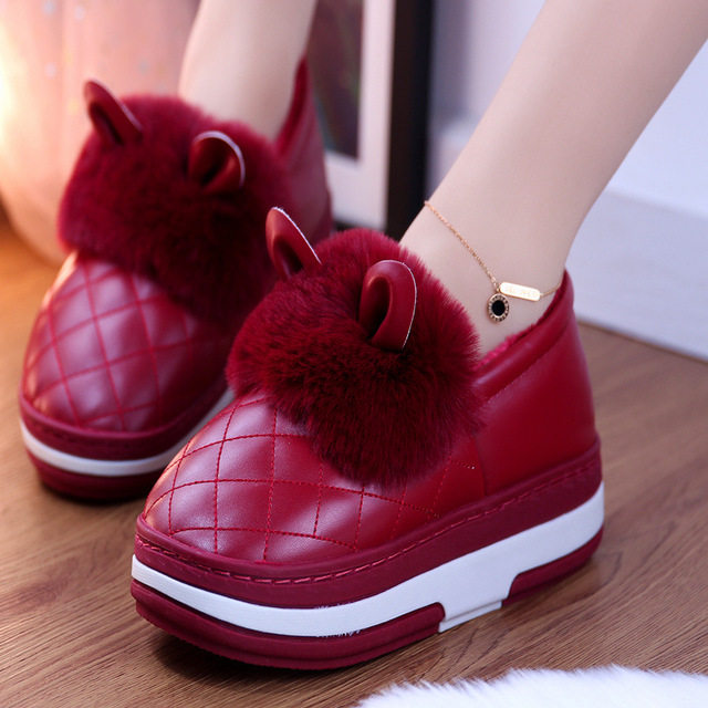 冬季防水棉拖鞋女包跟高跟韩版