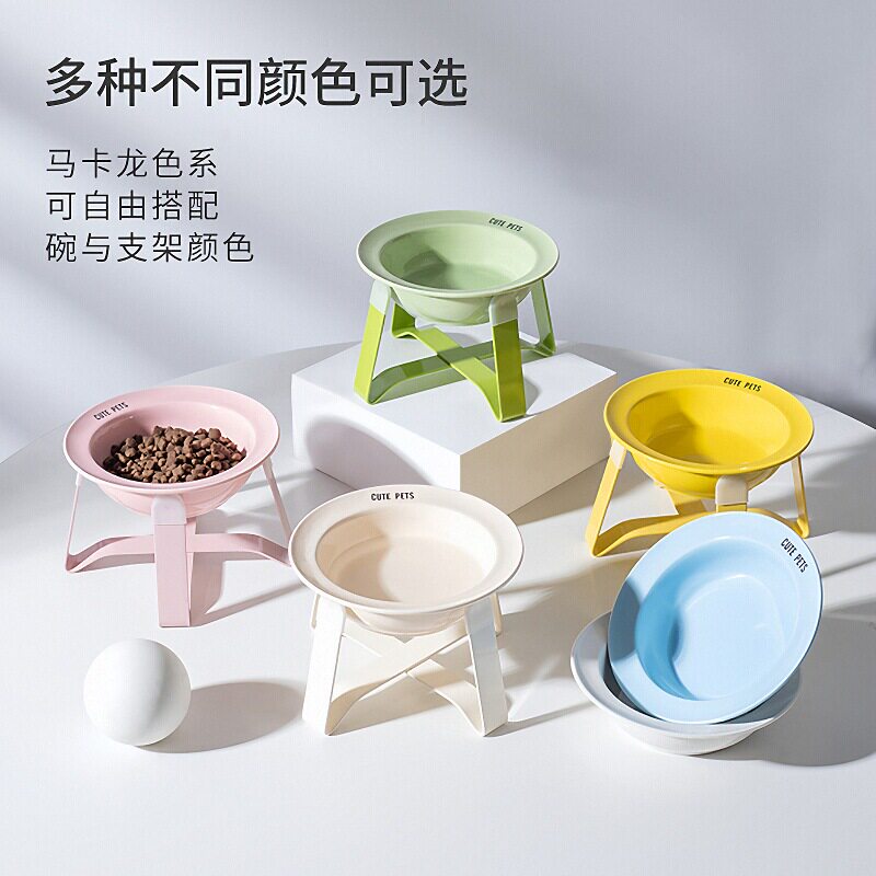 陶瓷增高猫狗碗防打翻护颈