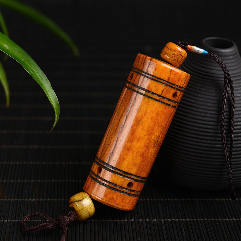 天然鹿角高密度鹿骨把件吊坠车挂腰件把玩文玩饰品