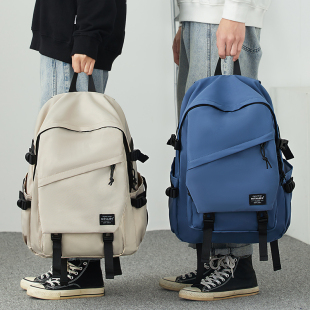 双肩包男士 日系大容量运动简约书包女初中生高中大学生电脑背包潮