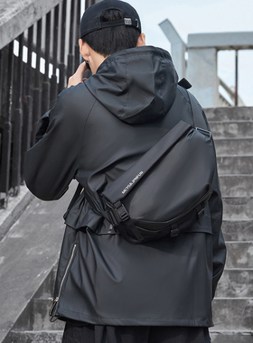 木村耀司斜挎包2025新款运动男款挎包邮差包休闲男士背包单肩包