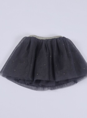 女童半身裙洋气纱裙法单春秋公主裙超仙蓬蓬裙短裙全棉内衬