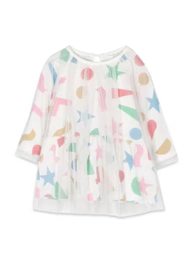 SMC女童有机棉连衣裙公主柔软纱裙英国奢牌宝宝春秋夏长袖淑女裙