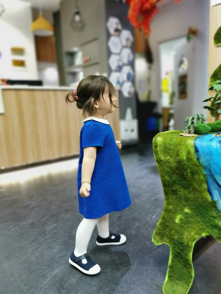 女童a字裙淑女春秋棉质连衣裙