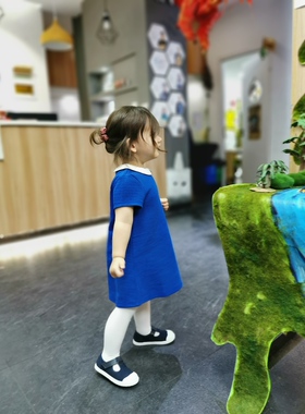 宝宝早春连衣裙法国ok家女童棉质可爱A字裙法式洋气简约裙子