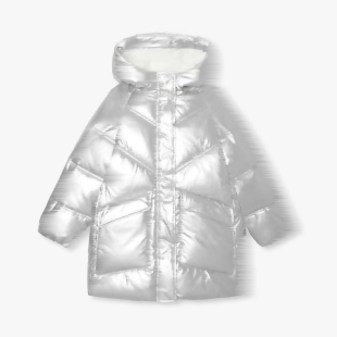 清仓不退换j家女童中长款 连帽棉衣洋气防雨厚实保暖外套 棉服冬季