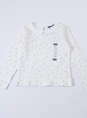 儿童春夏长袖T恤法国单女童纯棉可爱乖巧体恤轻薄舒适弹力上衣