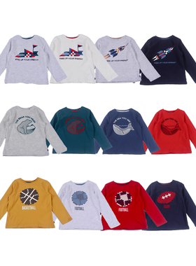 儿童春秋长袖T恤法单宝宝柔软舒适纯棉圆领衫休闲百搭上衣3岁