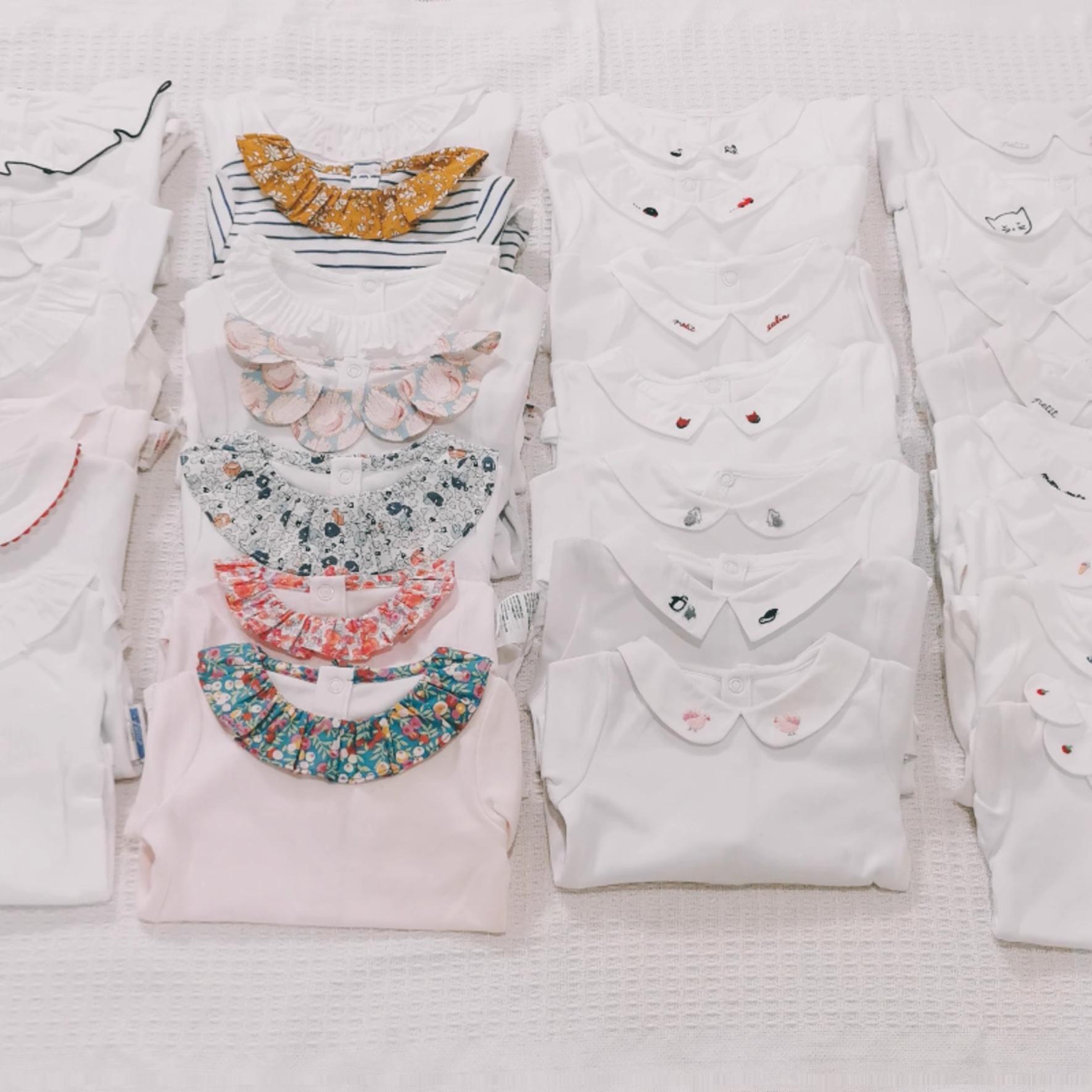 法式婴儿纯棉包屁衣男女宝宝四季舒适洋气百搭连体服三角爬爬服