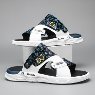 两用2025新款 拖鞋 夏季 凉爽沙滩鞋 耐穿 男鞋 休闲百搭露趾凉拖鞋 凉鞋